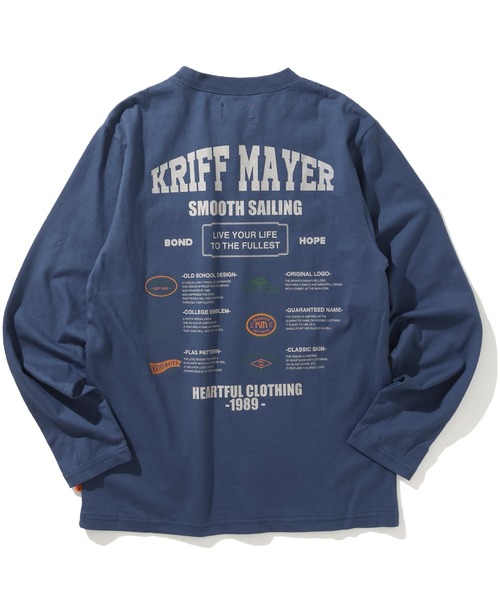 KRIFF MAYER Kid's Collection（クリフメイヤーキッズコレクション）の「【綿100％】外遊びイラストロンT(ロゴ)（Tシャツ/カットソー・キッズ・ブラック/グレー/オフホワイト/ブルー/ライトグリーン/オレンジ・120/130/140/150/160/170）」の17枚目の写真