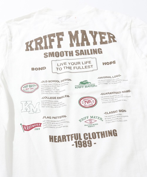 KRIFF MAYER Kid's Collection（クリフメイヤーキッズコレクション）の「【綿100％】外遊びイラストロンT(ロゴ)（Tシャツ/カットソー・キッズ・ブラック/グレー/オフホワイト/ブルー/ライトグリーン/オレンジ・120/130/140/150/160/170）」の18枚目の写真