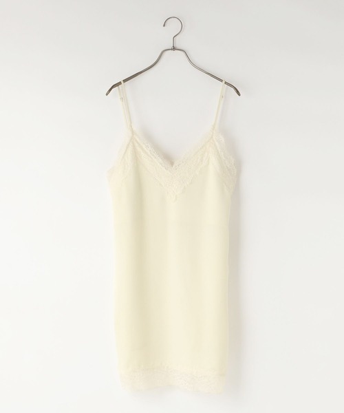 LOWRYS FARM（ローリーズファーム）の「ランジェリーキャミＣＨ　 572465（キャミソール・レディース・ブラック/アイボリー・FREE）」の8枚目の写真