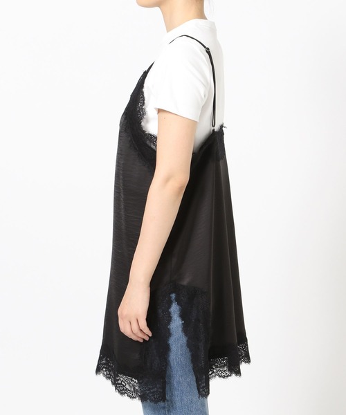 LOWRYS FARM（ローリーズファーム）の「ランジェリーキャミＣＨ　 572465（キャミソール・レディース・ブラック/アイボリー・FREE）」の10枚目の写真