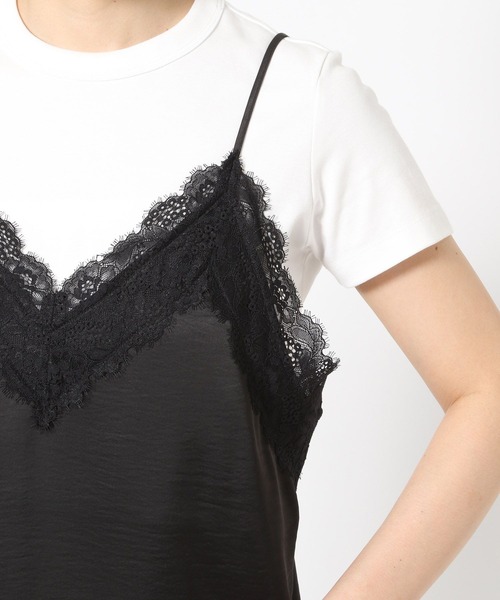 LOWRYS FARM（ローリーズファーム）の「ランジェリーキャミＣＨ　 572465（キャミソール・レディース・ブラック/アイボリー・FREE）」の13枚目の写真