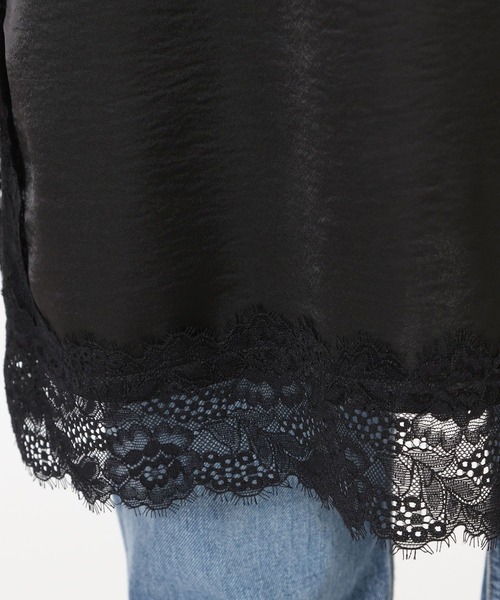 LOWRYS FARM（ローリーズファーム）の「ランジェリーキャミＣＨ　 572465（キャミソール・レディース・ブラック/アイボリー・FREE）」の16枚目の写真