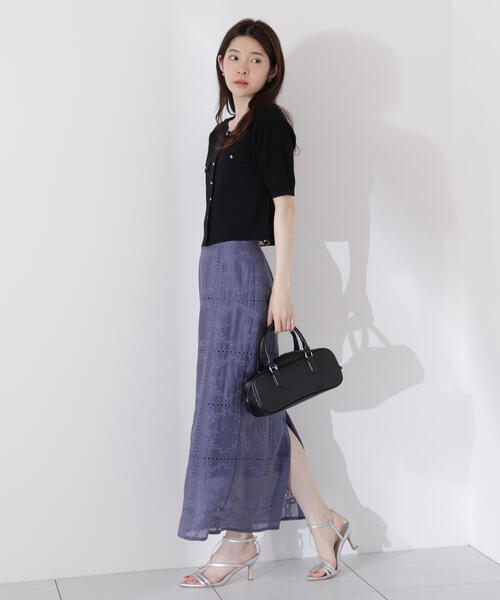PROPORTION BODY DRESSING(プロポーションボディドレッシング)の「シアーパネルレーススカート / 1215220705(スカート・レディース・ホワイト/ブルー・MEDIUM/P/S)」の18枚目の写真