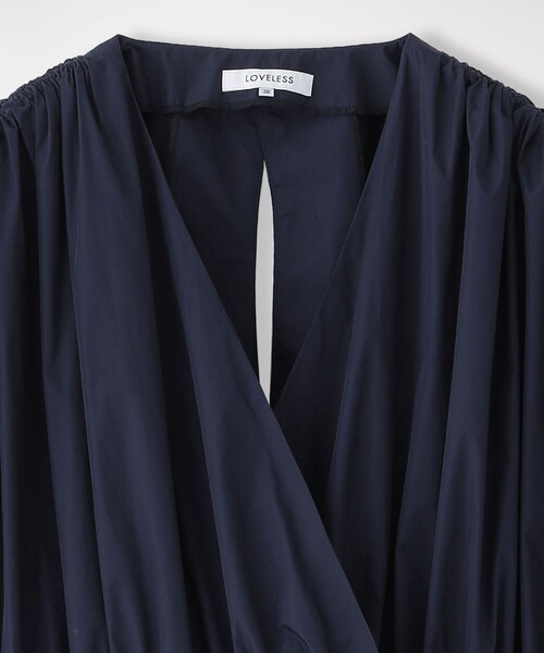 LOVELESS(ラブレス)の「バルーンギャザーブラウス(シャツ/ブラウス・レディース・ブルー系その他7/オフホワイト・36)」の10枚目の写真