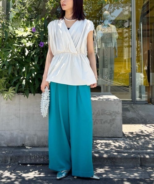 LOVELESS(ラブレス)の「バルーンギャザーブラウス(シャツ/ブラウス・レディース・ブルー系その他7/オフホワイト・36)」の7枚目の写真