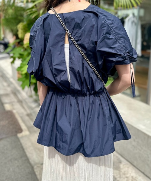 LOVELESS(ラブレス)の「バルーンギャザーブラウス(シャツ/ブラウス・レディース・ブルー系その他7/オフホワイト・36)」の4枚目の写真