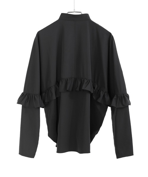 Fashion Letter（ファッションレター）の「水陸両用 フリルデザイン ラッシュガード ブラウス（ラッシュガード・レディース・ブラック・M）」の17枚目の写真