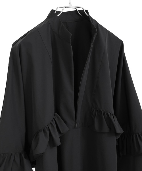 Fashion Letter（ファッションレター）の「水陸両用 フリルデザイン ラッシュガード ブラウス（ラッシュガード・レディース・ブラック・M）」の18枚目の写真