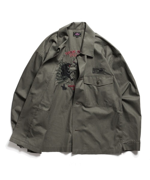 ROTAR(ローター)の「TIQ Ripstop Military Shirt JKT(ミリタリージャケット・メンズ・ウッドランド/カーキ/ブラック・X-LARGE/LARGE/MEDIUM)」の15枚目の写真