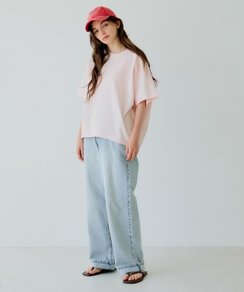 coca(coca)(コカ)の「バックタック裏毛トップス(Tシャツ/カットソー・レディース・ライトベージュ/ライトピンク・S/M/L)」の13枚目の写真