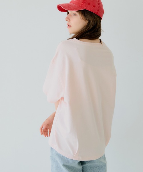 coca(coca)(コカ)の「バックタック裏毛トップス(Tシャツ/カットソー・レディース・ライトベージュ/ライトピンク・S/M/L)」の14枚目の写真