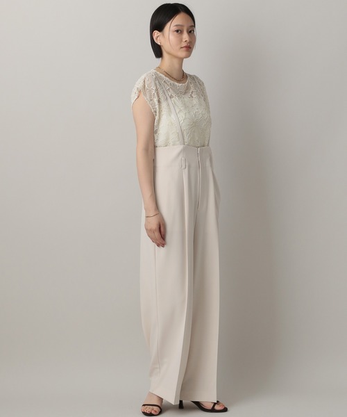 A part by（アパートバイ）の「サスツキストレートパンツ（その他パンツ・レディース・ブラック/オフホワイト/グレー系その他4・MEDIUM/SMALL）」の4枚目の写真