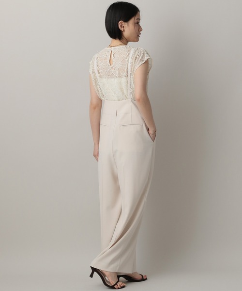 A part by（アパートバイ）の「サスツキストレートパンツ（その他パンツ・レディース・ブラック/オフホワイト/グレー系その他4・MEDIUM/SMALL）」の6枚目の写真