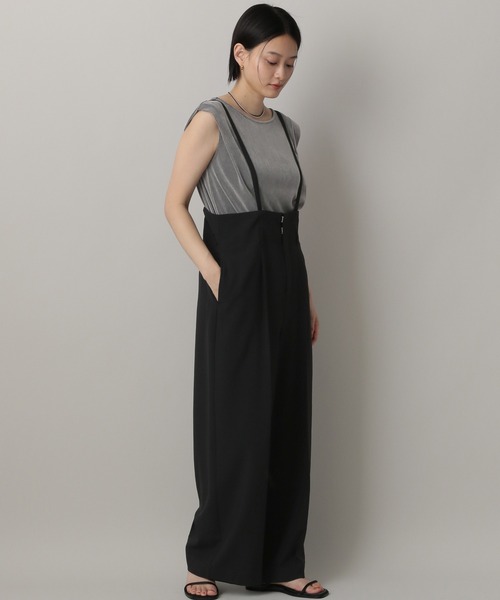 A part by（アパートバイ）の「サスツキストレートパンツ（その他パンツ・レディース・ブラック/オフホワイト/グレー系その他4・MEDIUM/SMALL）」の13枚目の写真