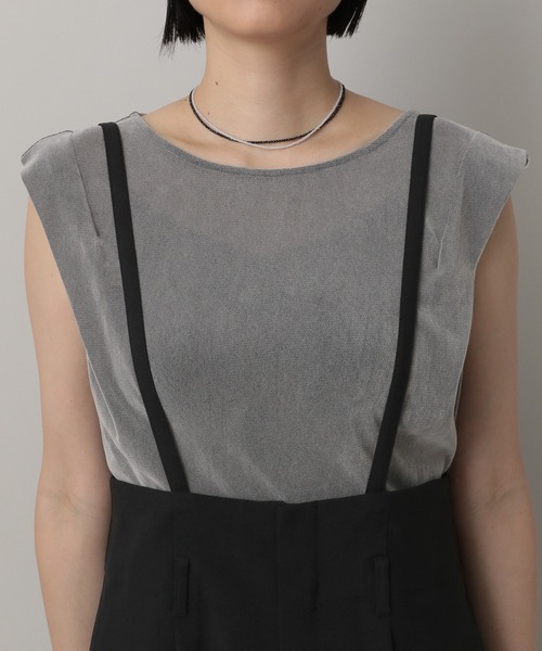 A part by（アパートバイ）の「サスツキストレートパンツ（その他パンツ・レディース・ブラック/オフホワイト/グレー系その他4・MEDIUM/SMALL）」の21枚目の写真