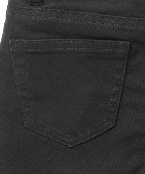 NAVY（ネイビー）の「NAVY のびるモン ツイルストレッチ スキニーギャザーパンツ（デニムパンツ・キッズ・ブルー/ライトブルー/ブラック系その他/ブラック・140/130/120/160/150）」の9枚目の写真