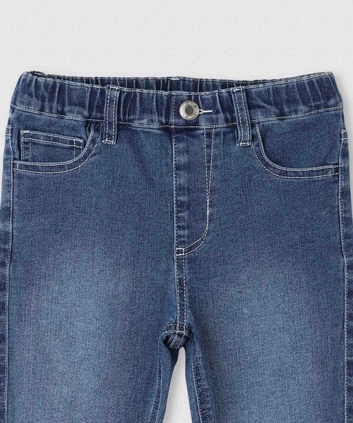 NAVY（ネイビー）の「NAVY のびるモン ツイルストレッチ スキニーギャザーパンツ（デニムパンツ・キッズ・ブルー/ライトブルー/ブラック系その他/ブラック・140/130/120/160/150）」の14枚目の写真