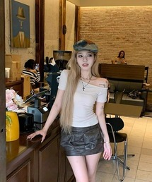 レディース オフショルダー 半袖