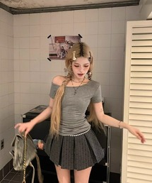 レディース オフショルダー 半袖