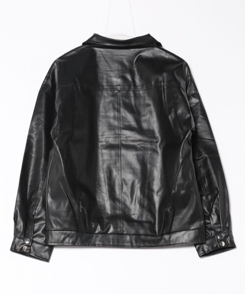 セール】HYDRA オーバーサイズ シンセティックレザー ライダース