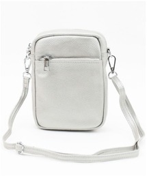 COOCO シュリンクレザー縦型ミニショルダーバッグ