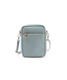 COOCO シュリンクレザー縦型ミニショルダーバッグ