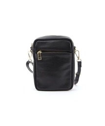 COOCO シュリンクレザー縦型ミニショルダーバッグ