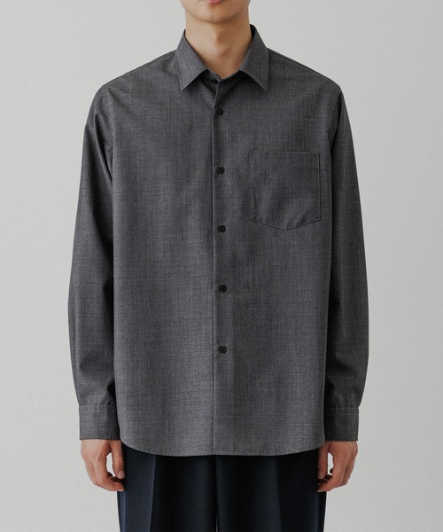 ADAM ET ROPE'（アダムエロペ）の「【NIKKE】レギュラーカラー シャツ（シャツ/ブラウス・メンズ・ブラック/チャコールグレー/ネイビー・L/M）」の12枚目の写真