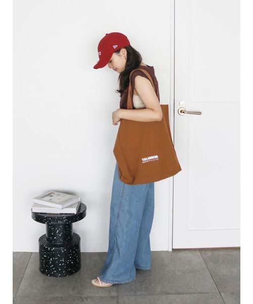 Ungrid（アングリッド）の「【WEB限定】ロゴトートバッグ（トートバッグ・レディース・ピンク/ブラウン/ブラック/オフホワイト/ブルー/イエロー・FREE）」の12枚目の写真