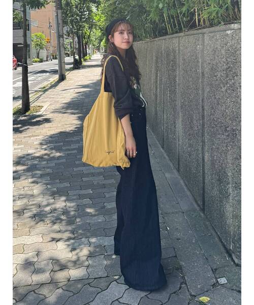 Ungrid（アングリッド）の「【WEB限定】ロゴトートバッグ（トートバッグ・レディース・ピンク/ブラウン/ブラック/オフホワイト/ブルー/イエロー・FREE）」の8枚目の写真