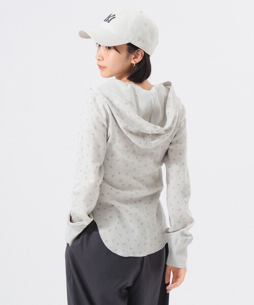 BEAMS BOY(ビームスボーイ)の「【1/15再値下げ】フラワー サーマル パーカー(Tシャツ/カットソー・レディース・オフホワイト/ライトグレー・ONE SIZE)」の8枚目の写真