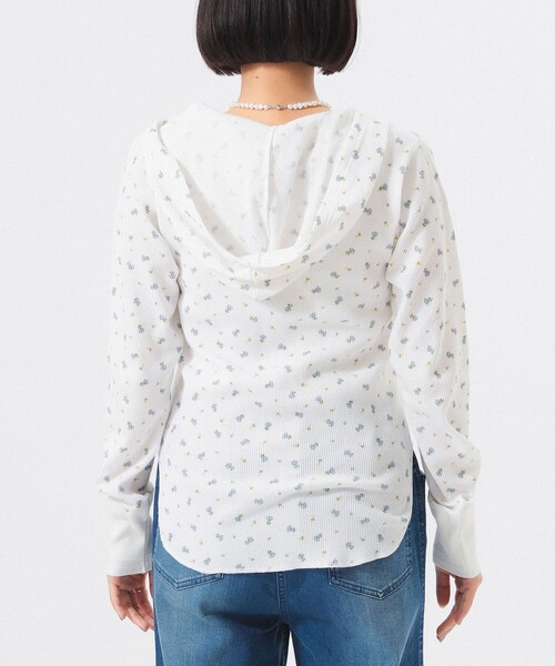 BEAMS BOY(ビームスボーイ)の「【1/15再値下げ】フラワー サーマル パーカー(Tシャツ/カットソー・レディース・オフホワイト/ライトグレー・ONE SIZE)」の14枚目の写真
