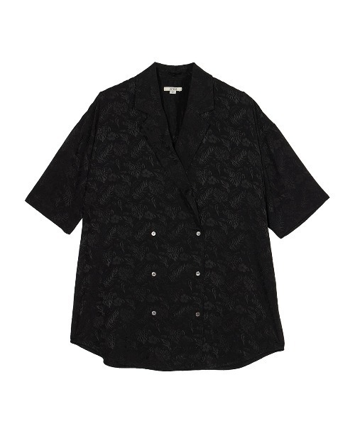 Ameri ジャケット SUMMER JACQUARD OVER SHIRT JACKET