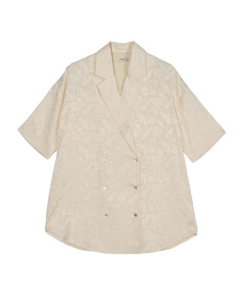 SUMMER JACQUARD OVER SHIRT JACKET（テーラードジャケット