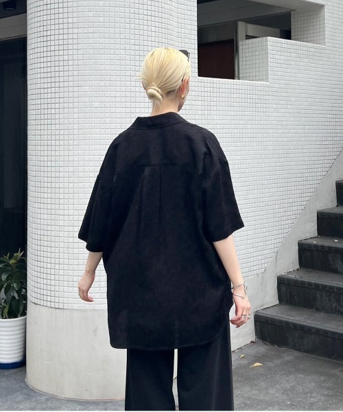SUMMER JACQUARD OVER SHIRT JACKET（テーラードジャケット