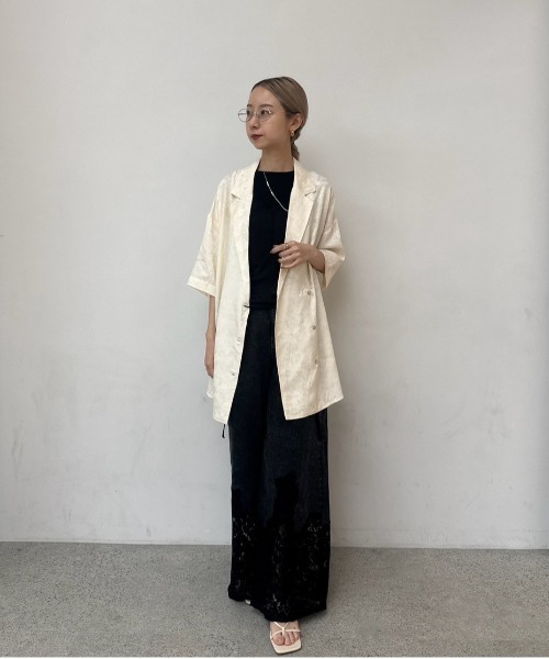 ジャケット・アウター SUMMER JACQUARD OVER SHIRT JACKET SUMMER JACQUARD OVER SHIRT JACKET（テーラードジャケット