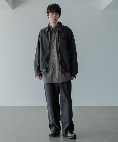 LOWRYS FARM(ローリーズファーム)の「【LFM(U)】デニムダブルニーパンツ 571358(デニムパンツ・メンズ・ブラック/ブラウン・MEDIUM/LARGE)」の11枚目の写真