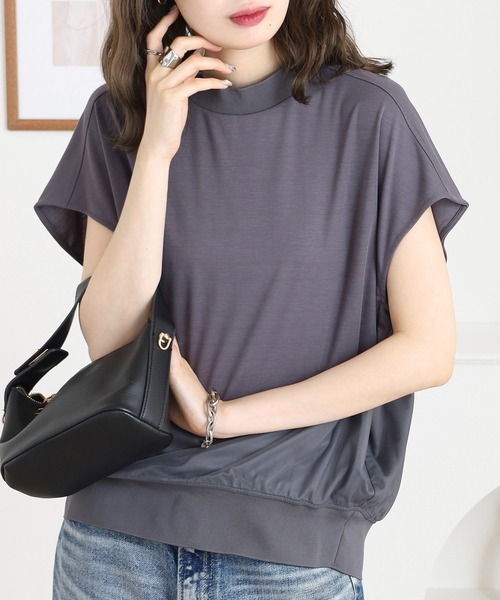 EGLANTINE 切り替えコクーンカットソー