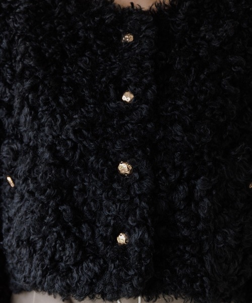 poodle no-collar jacket（プードルノーカラージャケット）（ノー