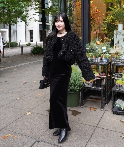 poodle no-collar jacket（プードルノーカラージャケット）（ノー