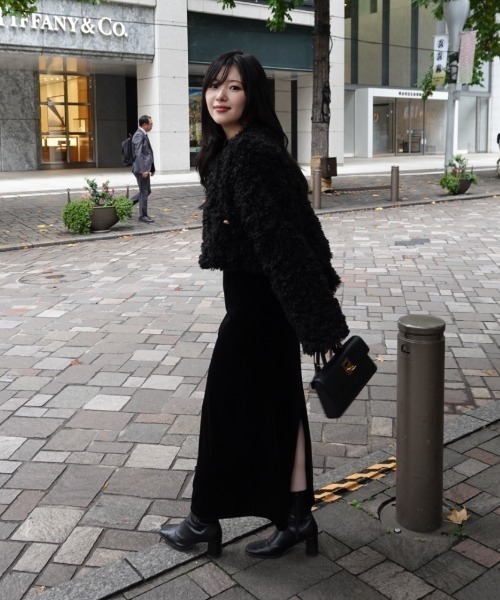 poodle no-collar jacket（プードルノーカラージャケット）（ノー