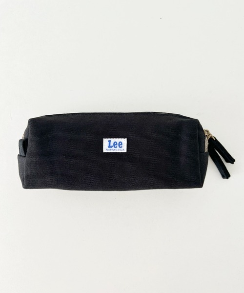 Lee(リー)の「Lee/リー プリントロゴ 2連ポケット マルチポーチ/カジュアル 化粧ポーチ 小物入れ/キャンバス デニム ヒッコリー(ポーチ・レディース・ホワイト/ストライプ/ネイビー/ブラック/ブルー/ブラック系その他・FREE)」の13枚目の写真
