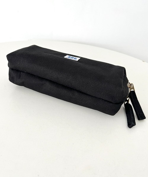Lee(リー)の「Lee/リー プリントロゴ 2連ポケット マルチポーチ/カジュアル 化粧ポーチ 小物入れ/キャンバス デニム ヒッコリー(ポーチ・レディース・ホワイト/ストライプ/ネイビー/ブラック/ブルー/ブラック系その他・FREE)」の19枚目の写真