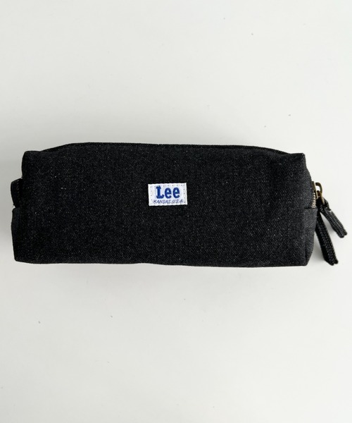 Lee(リー)の「Lee/リー プリントロゴ 2連ポケット マルチポーチ/カジュアル 化粧ポーチ 小物入れ/キャンバス デニム ヒッコリー(ポーチ・レディース・ホワイト/ストライプ/ネイビー/ブラック/ブルー/ブラック系その他・FREE)」の14枚目の写真