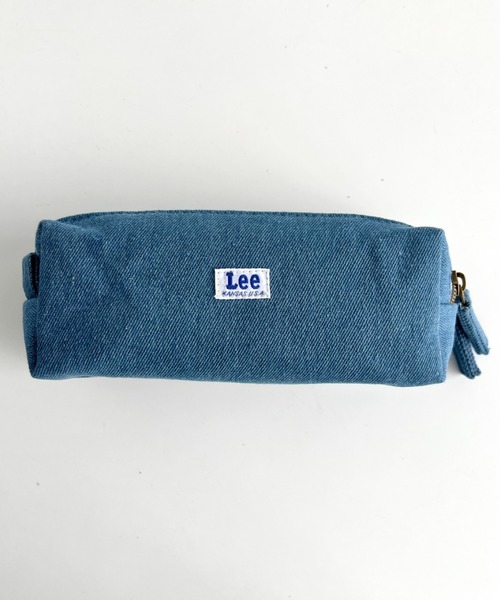 Lee(リー)の「Lee/リー プリントロゴ 2連ポケット マルチポーチ/カジュアル 化粧ポーチ 小物入れ/キャンバス デニム ヒッコリー(ポーチ・レディース・ホワイト/ストライプ/ネイビー/ブラック/ブルー/ブラック系その他・FREE)」の15枚目の写真