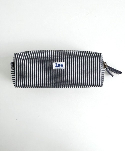 Lee(リー)の「Lee/リー プリントロゴ 2連ポケット マルチポーチ/カジュアル 化粧ポーチ 小物入れ/キャンバス デニム ヒッコリー(ポーチ・レディース・ホワイト/ストライプ/ネイビー/ブラック/ブルー/ブラック系その他・FREE)」の16枚目の写真