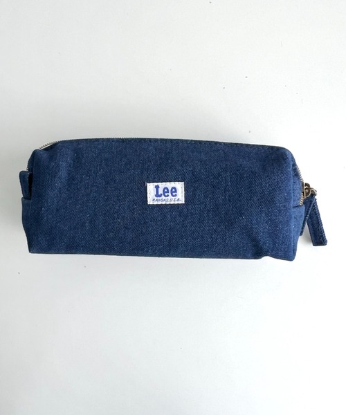 Lee(リー)の「Lee/リー プリントロゴ 2連ポケット マルチポーチ/カジュアル 化粧ポーチ 小物入れ/キャンバス デニム ヒッコリー(ポーチ・レディース・ホワイト/ストライプ/ネイビー/ブラック/ブルー/ブラック系その他・FREE)」の17枚目の写真