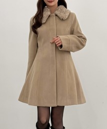 CENEA（セネア）の「2wayカラーウエストシェイプミドルコート（ステンカラーコート）」