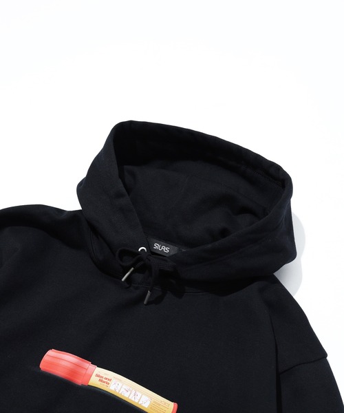 SILAS（サイラス）の「HAND FLARE SWEAT HOODIE（パーカー・メンズ・アッシュ/ブラウン/ブラック・XL/L/M）」の8枚目の写真