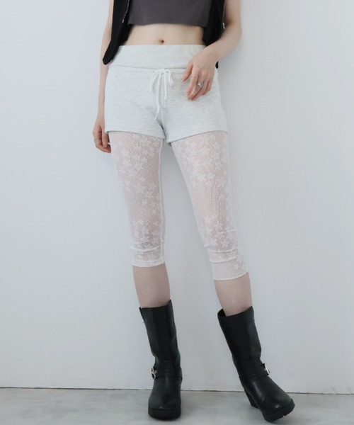 セール】星柄レースレギンスハーフパンツ（その他パンツ
